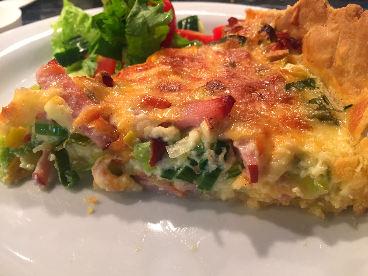 Quiche Lorraine (ost och skinkpaj)